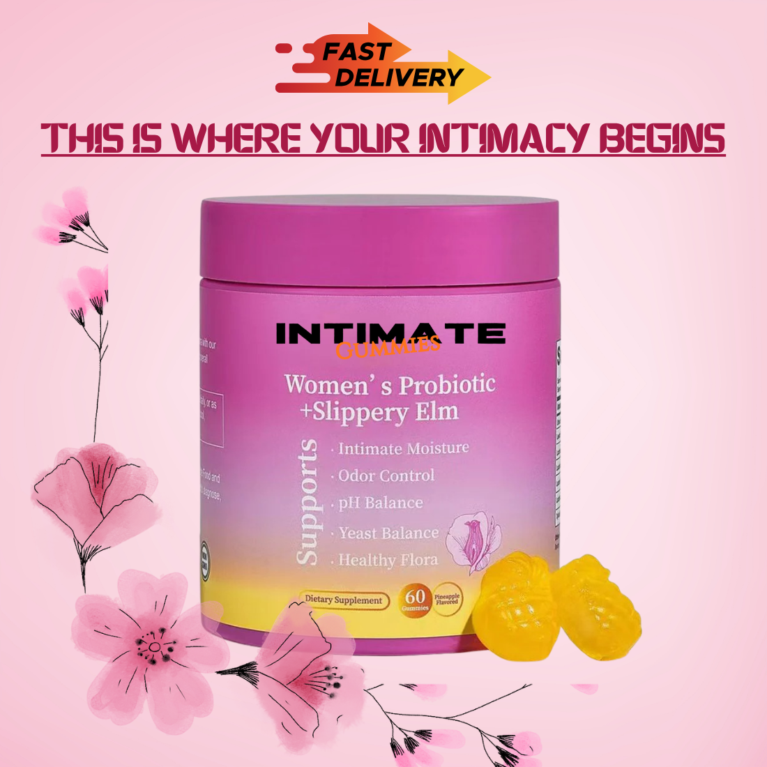 Intimate Women's Probiotic Gummies